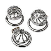 BDStyle Large Bent Ring Petal Metal Mens Chastity Cage